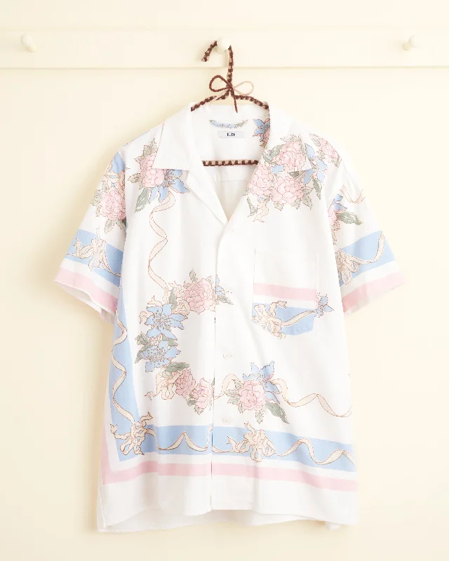 Ribbon Trim Shirt - L/XL