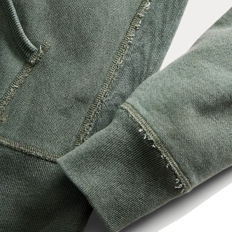 RRL by Ralph Lauren Garment-Dyed Fleece Hoodie Collegiate Green