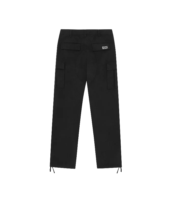 RUNNING DOG CARGO PANTS - BLACK