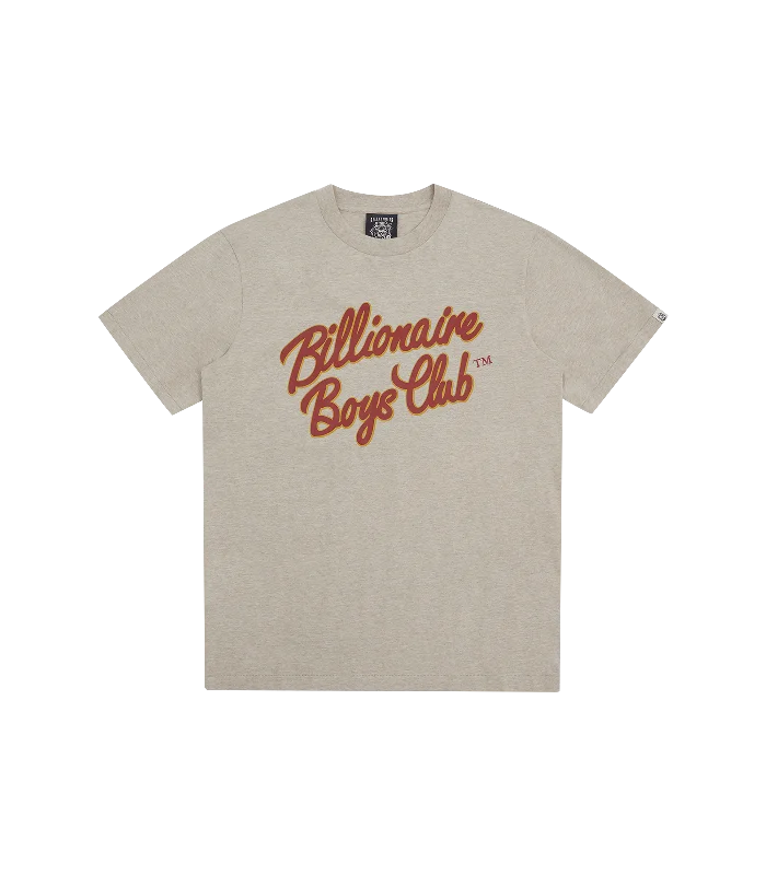 SCRIPT LOGO T-SHIRT - OATMEAL