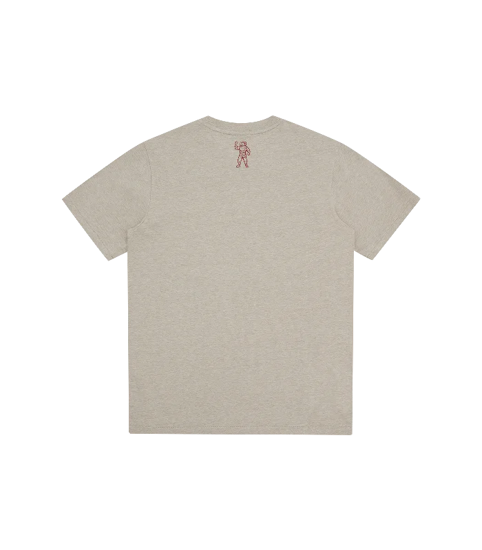 SCRIPT LOGO T-SHIRT - OATMEAL