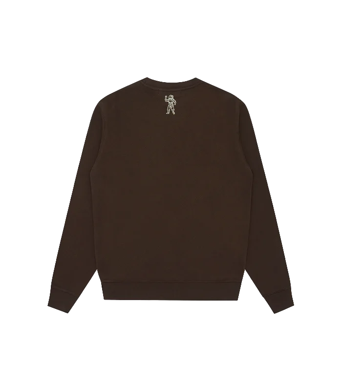 SMALL ARCH LOGO CREWNECK - BROWN