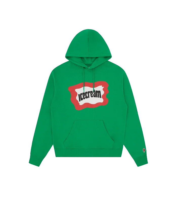 SPLATTER POPOVER HOOD - GREEN