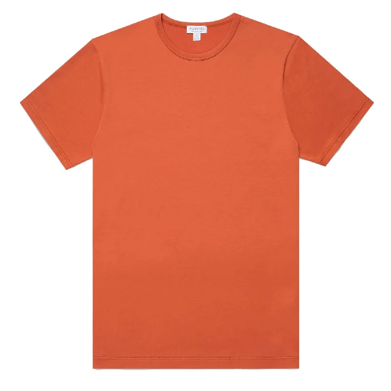 Sunspel S/S Crew Neck T-Shirt Burnt Sienna