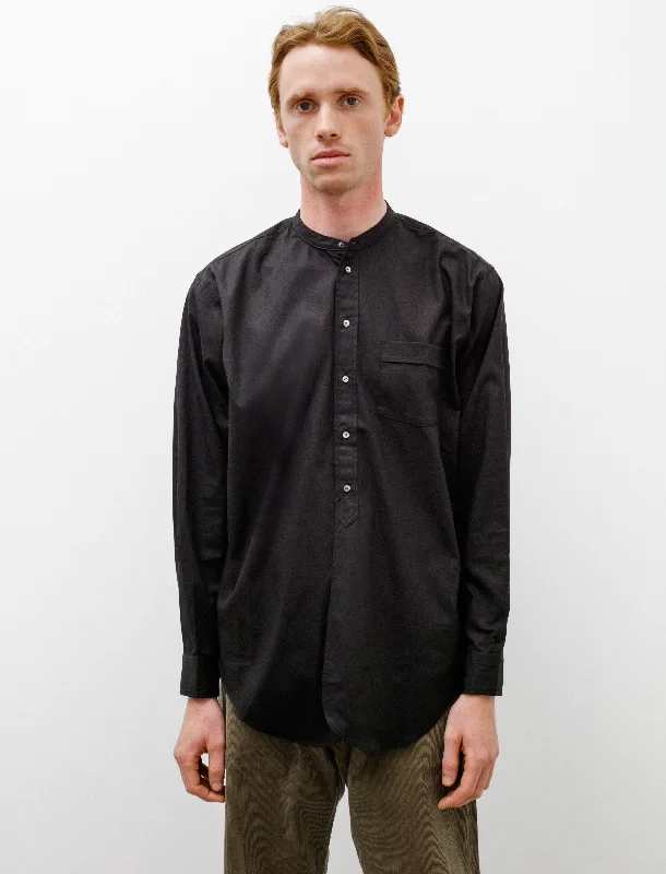 Lot 104 Band Collar Shirt Black