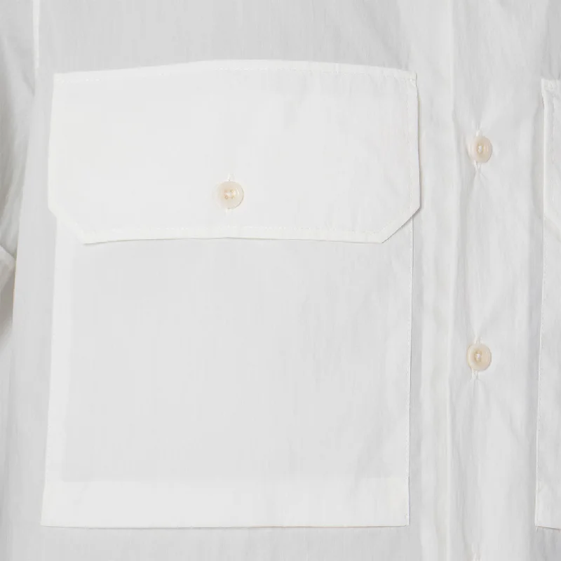 Ten C Camicia Manica Corta Shirt White Snow