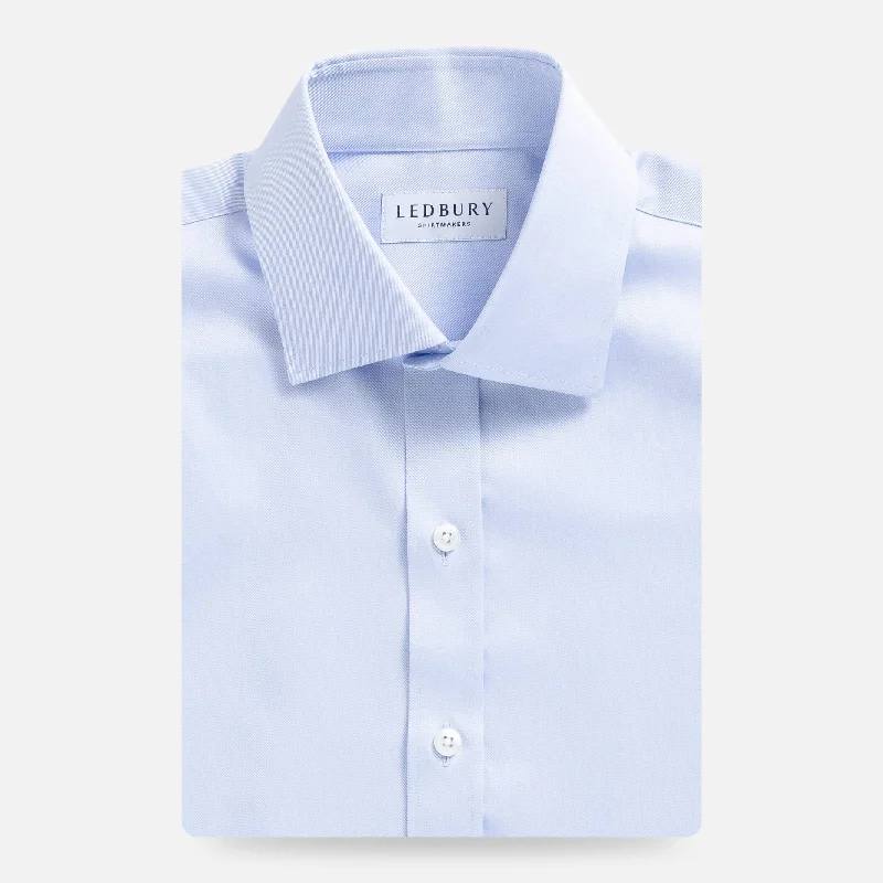 The Light Blue Sanders Non Iron Fine Twill Custom Shirt