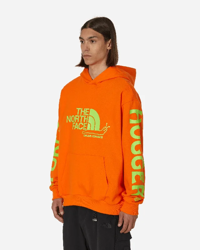 Online Ceramics Hooded Sweatshirt Red Orange