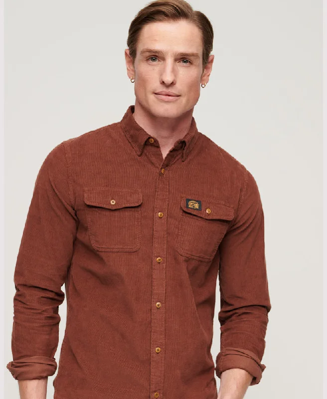 Trailsman Relaxed Fit Corduroy Shirt | Potting Soil Brown