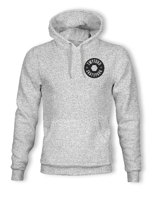 S / Light Grey Heather / Front Left Chest Wheel Logo