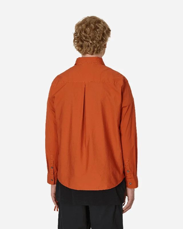 Zip Up Shirt Orange