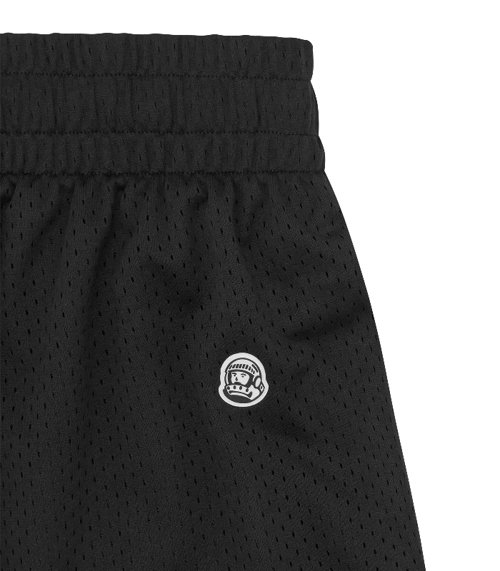 VARSITY LOGO MESH SHORTS - BLACK