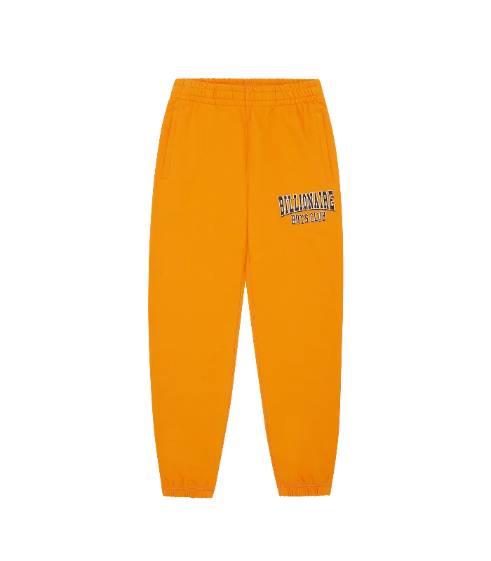 VARSITY LOGO SWEATPANTS - ORANGE