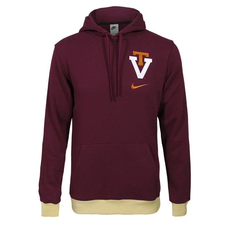 Virginia Tech Retro Vault Campus Athlete Hooded Sweatshirt: Maroon by Nike