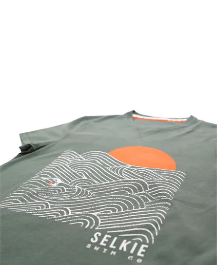 MEN'S WAVE GRAPHIC TEE - KHAKI