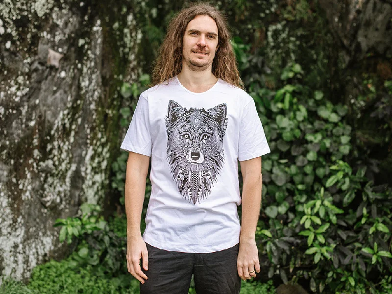 Wolf - Men's T-shirt - White