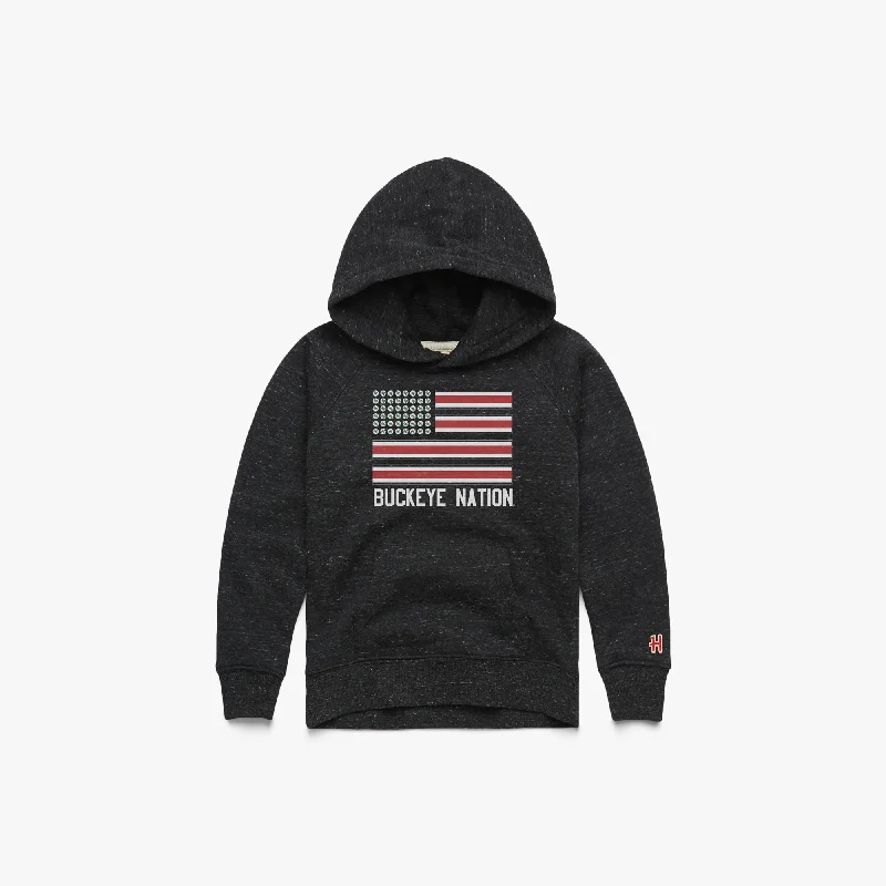 Youth Buckeye Nation Flag Hoodie