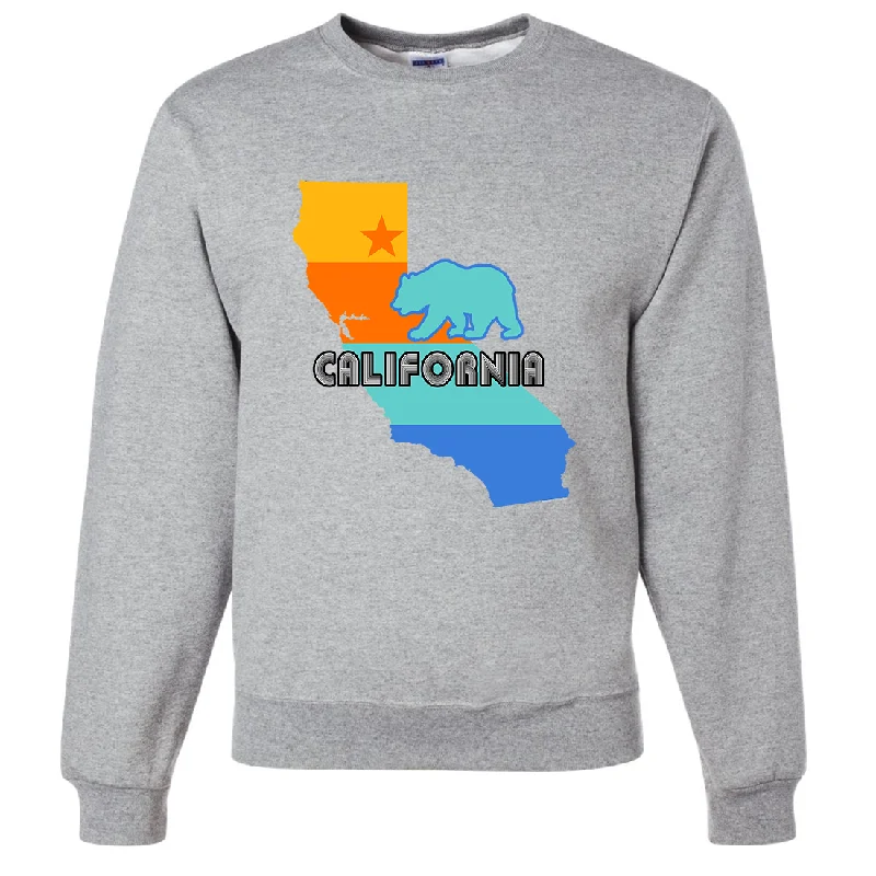 California Bear State Stripes Crewneck Sweatshirt