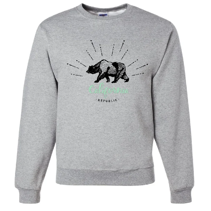 California Republic Stencil Crewneck Sweatshirt