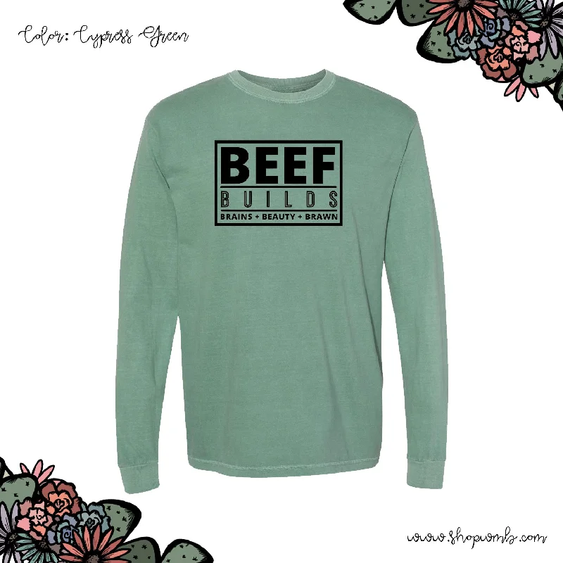 Beef Builds LONG SLEEVE T-Shirt (S-3XL) - Multiple Colors!