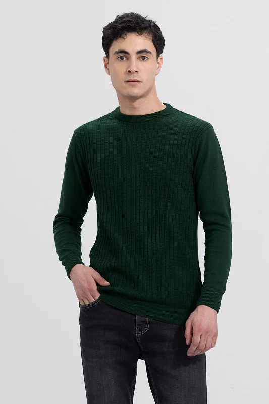 Cordial Green Ribbed Sweater