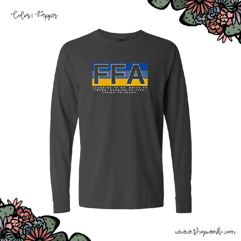 FFA Color Block LONG SLEEVE T-Shirt (S-3XL) - Multiple Colors!