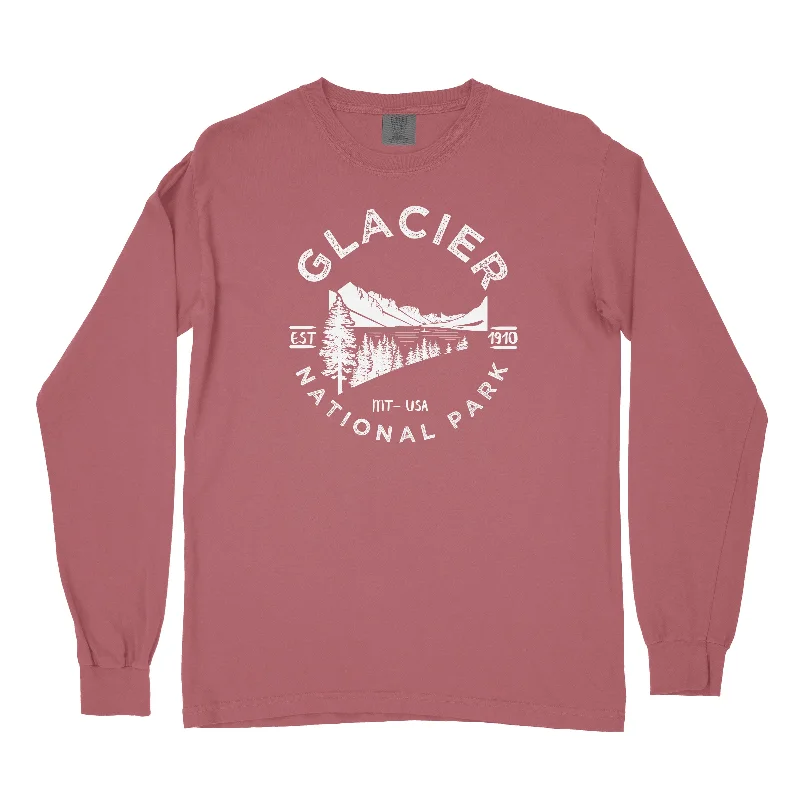 Glacier Valley National Park Comfort Colors Long Sleeve T Shirt