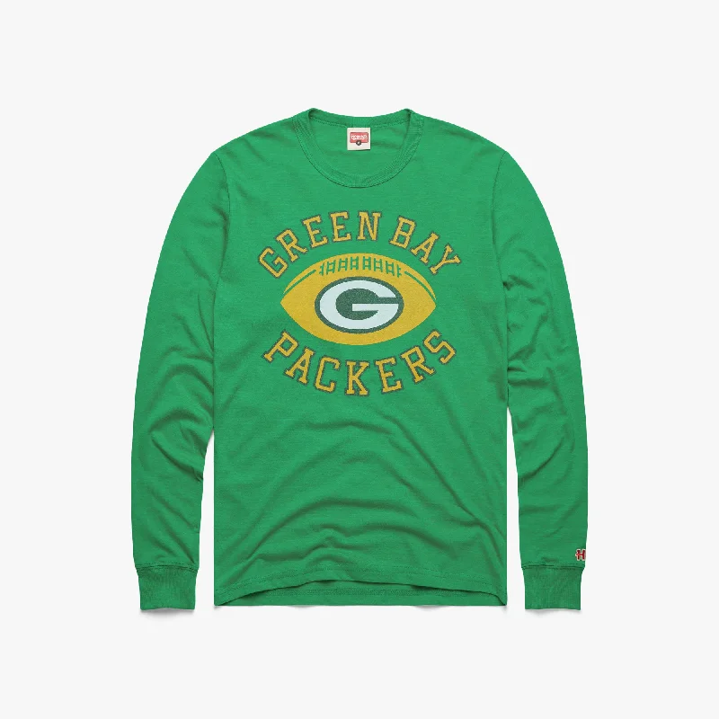 Green Bay Packers Pigskin Long Sleeve Tee