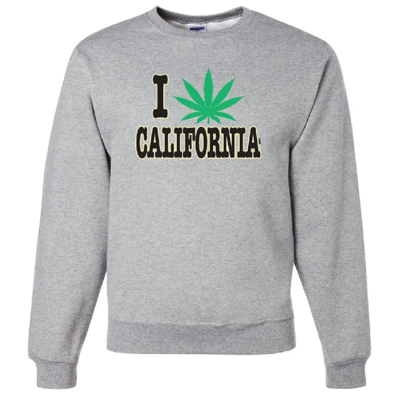 I Love Pot California Crewneck Sweatshirt