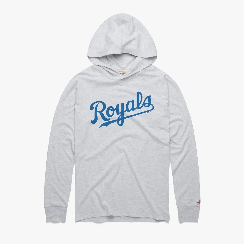 Kansas City Royals Jersey Logo Lightweight Hoodie