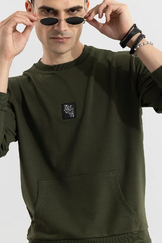 Logotype Olive Sweatshirt