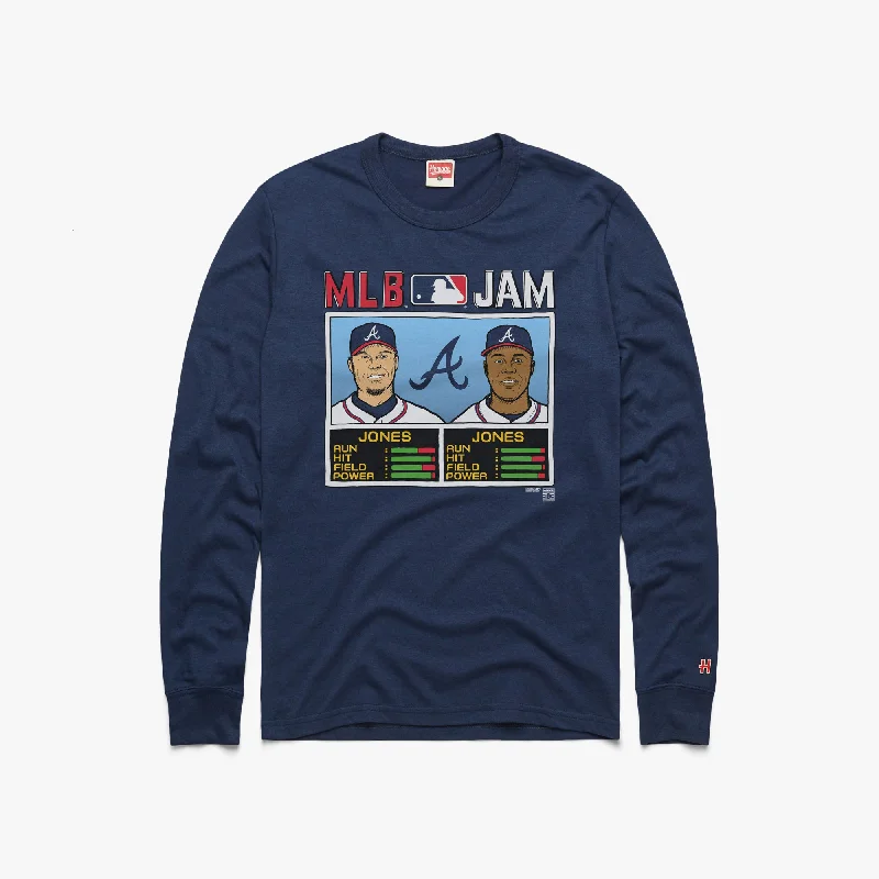 MLB Jam Braves Jones and Jones Long Sleeve Tee