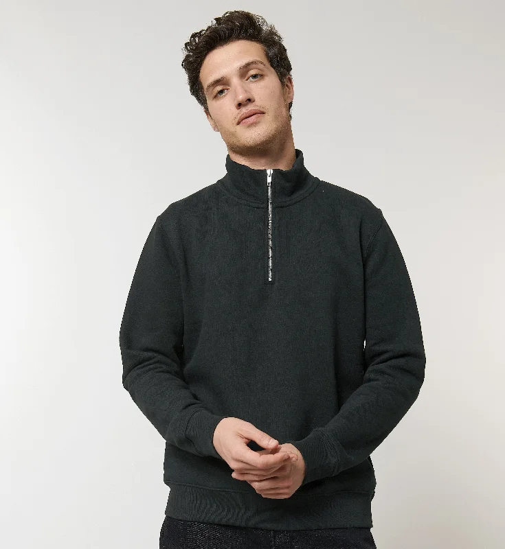 Stanley Trucker Quarter-Zip Sweatshirt | BLACK