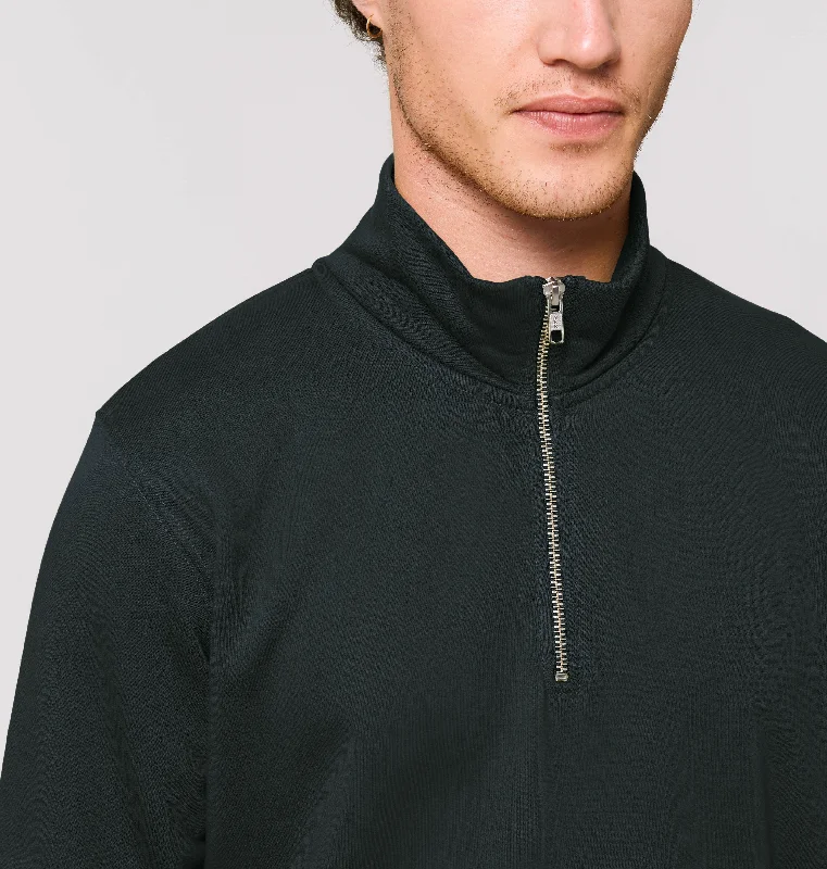 Stanley Trucker Quarter-Zip Sweatshirt | BLACK