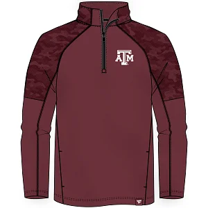 Texas A&M Defender Poly 1/4 Zip (SSH)