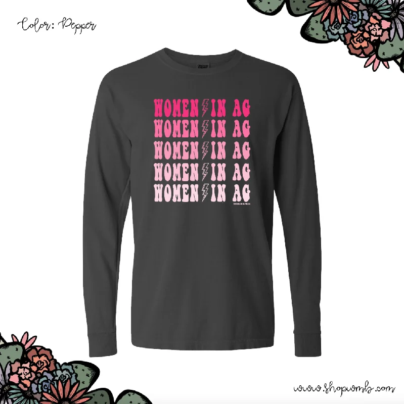 Women In Ag Bolt LONG SLEEVE T-Shirt (S-3XL) - Multiple Colors!